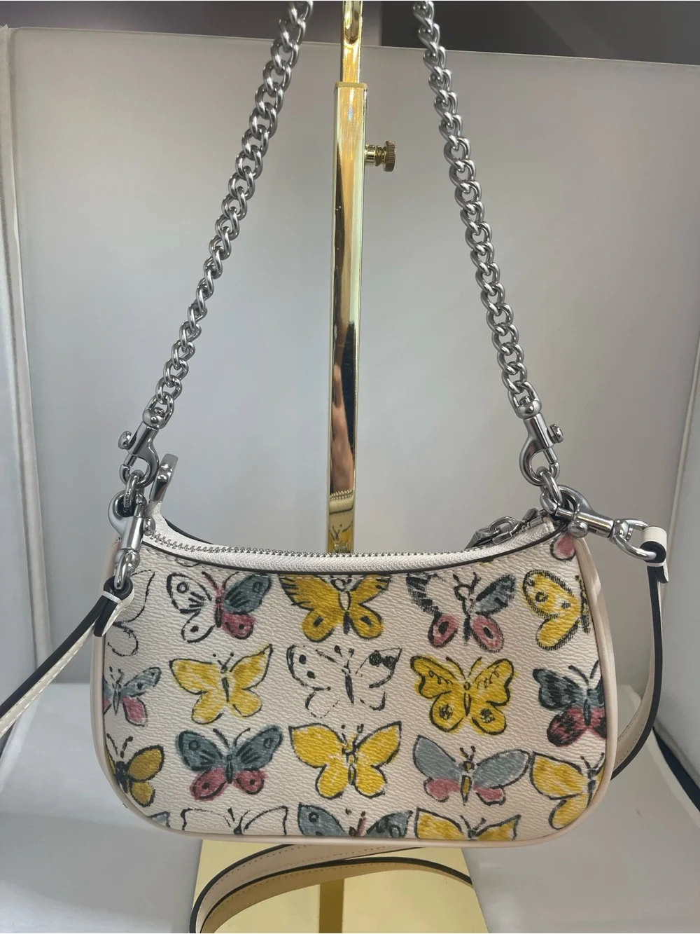 Coach Teri Mini Crossbody Bag with Butterfly Print